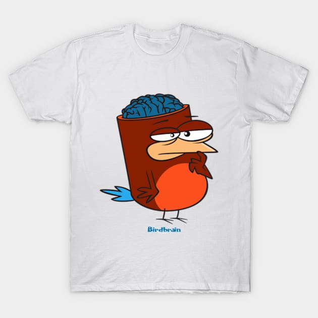 Birdbrain Design for Bird Lovers T-Shirt by ConCept